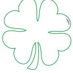 Free Four Leaf Clover Outline, Download Free Clip Art, Free Clip Art   Four Leaf Clover Template Printable Free