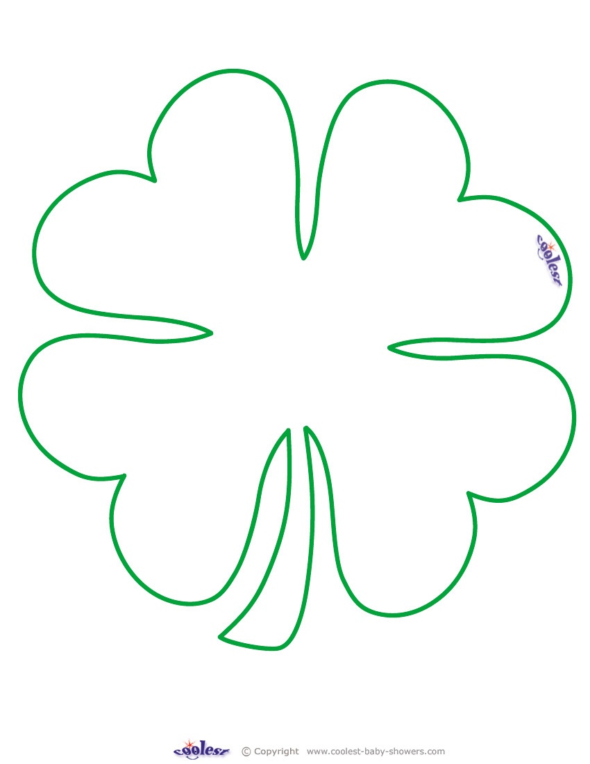 Printable Four Leaf Clover