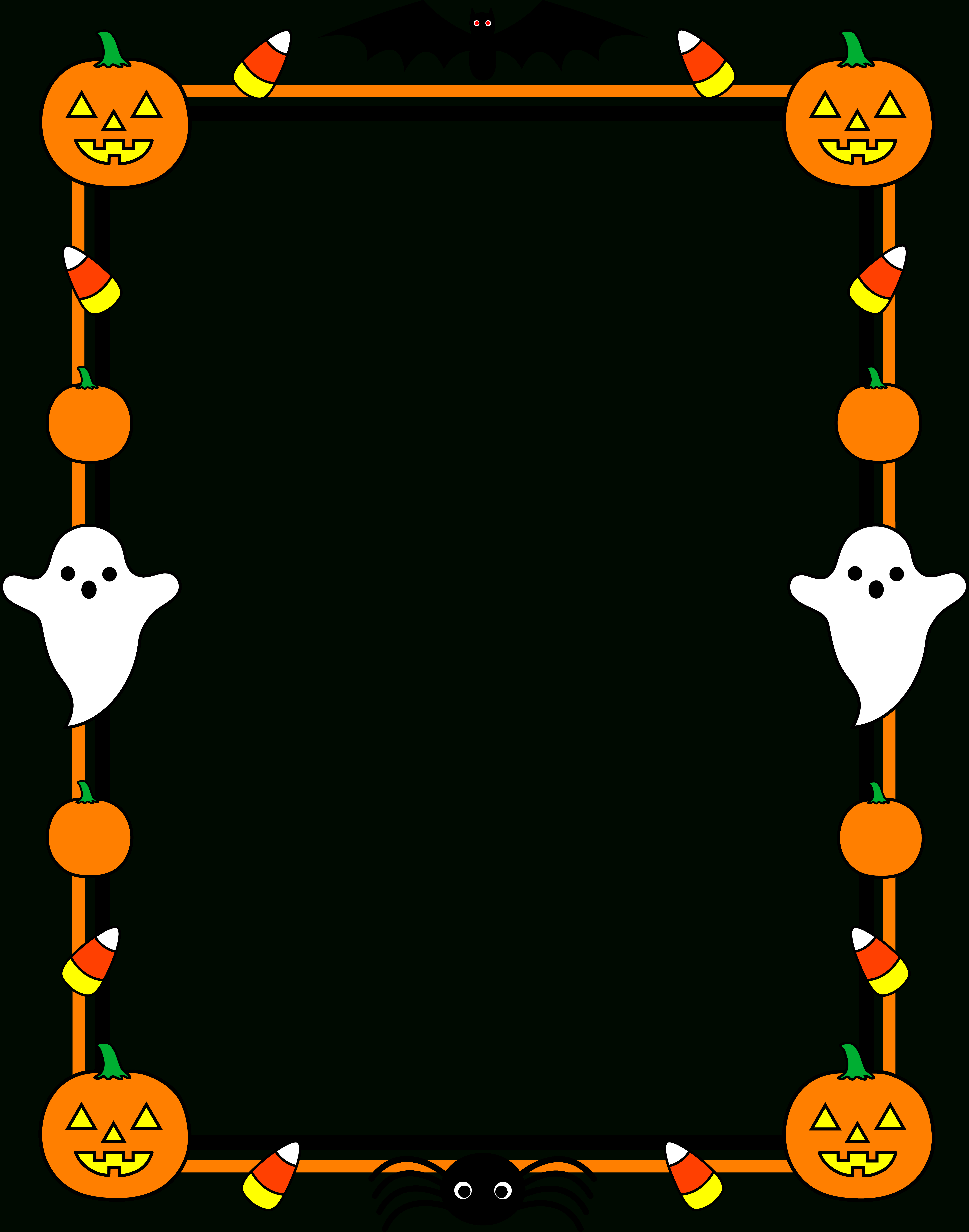 Free Free Printable Halloween Clipart, Download Free Clip Art, Free - Free Printable Halloween Stationery Borders