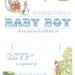 Free Free Printable Peter Rabbit Baby Shower Invitation | Free Baby   Free Baby Boy Shower Invitations Printable