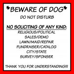 Free Front Door Sign Printable Beware Of Dog No Soliciting Etc   Free Printable No Soliciting Sign