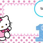Free Hello Kitty 1St Birthday Invitation | Birthday Invitation   Free Printable Hello Kitty Baby Shower Invitations