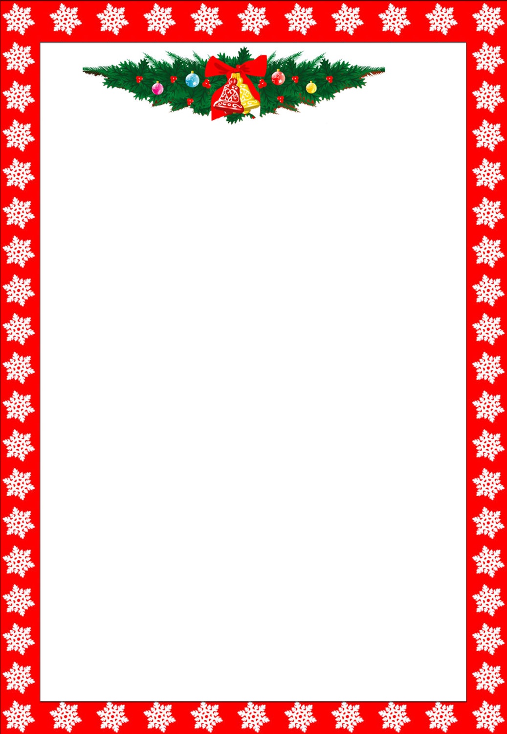 Free Holiday Stationary, Free Christmas Letterhead, Free Custom - Free Printable Christmas Letterhead