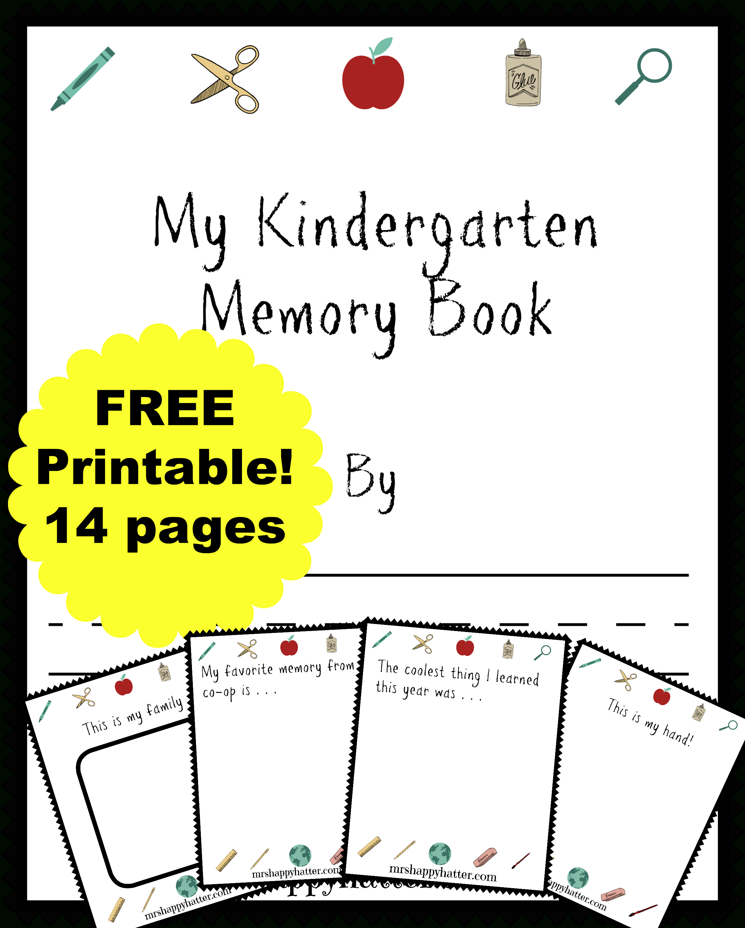 Free Printable Preschool Memory Book Free Printable