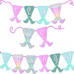 Free Mermaid Birthday Party Printables | Free Girls Party Printables   Free Printable Little Mermaid Birthday Banner