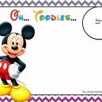 Free Mickey Mouse Birthday Invitations Template   Chevron | Free   Free Mickey Mouse Printable Templates