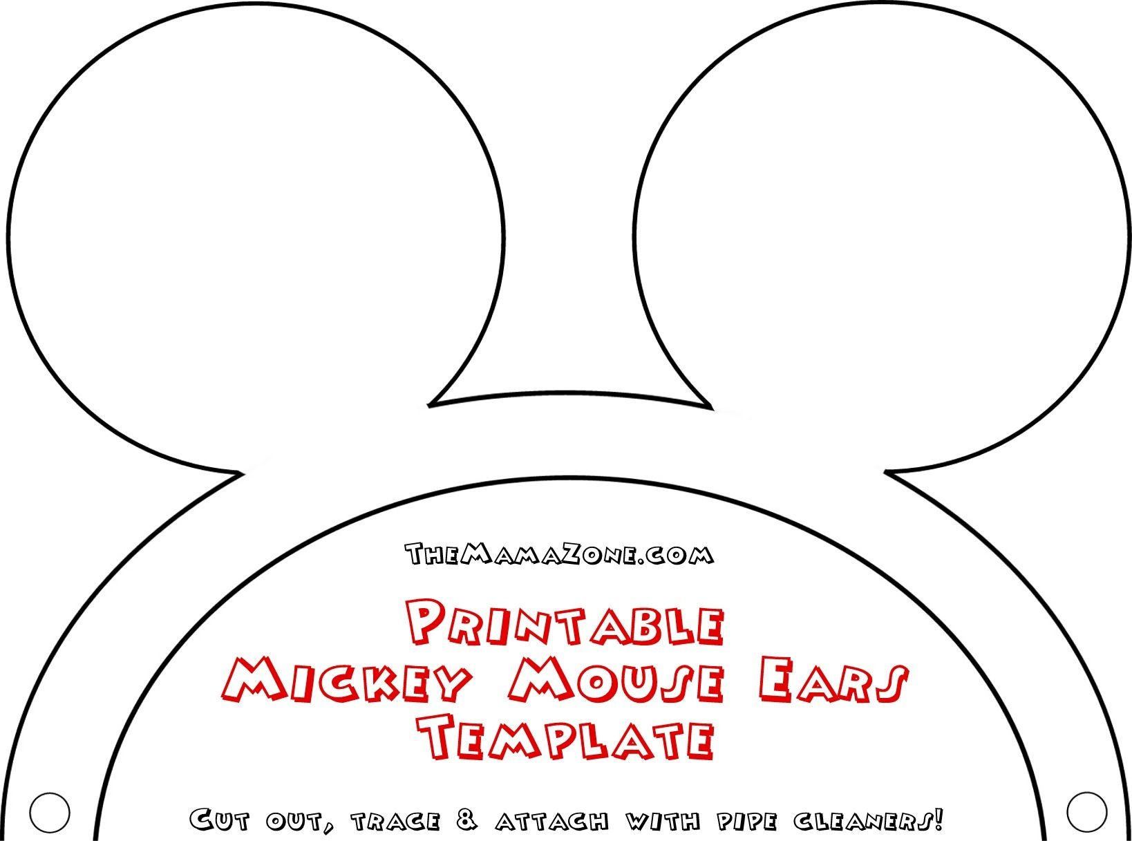 Free Printable Minnie Mouse Ears Template Free Printable
