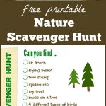 Free Nature Scavenger Hunt List {W/free Printable!}   Edventures   Free Printable Scavenger Hunt For Kids