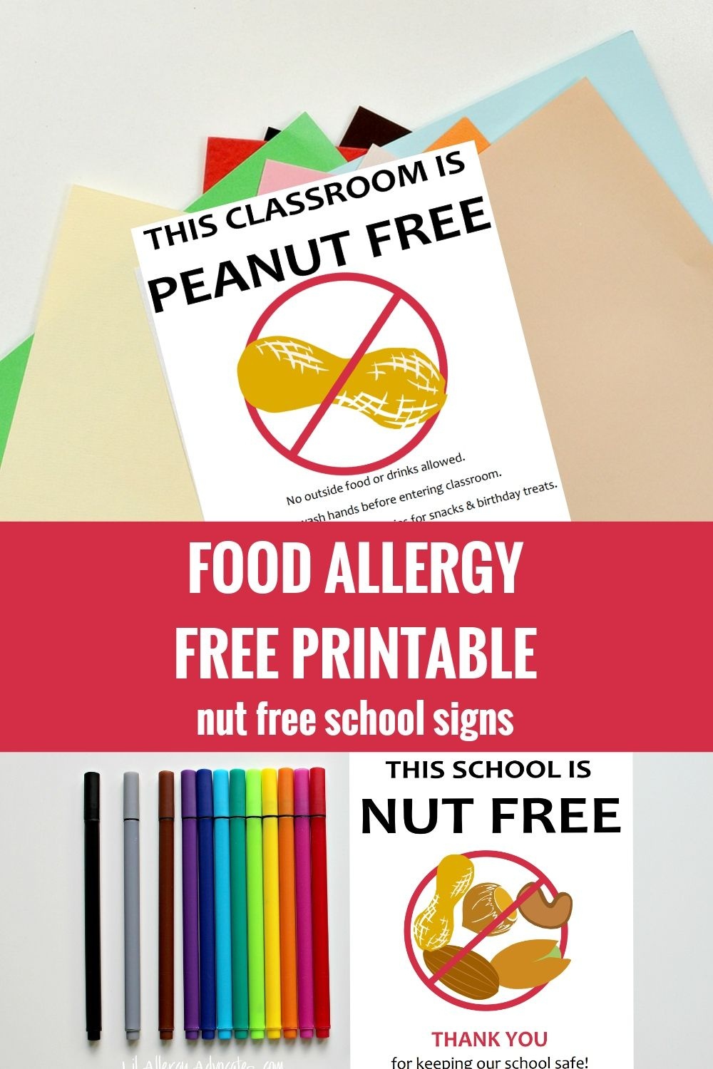Free Nut Free Classroom And Nut Free School Signs. Free Printable - Printable Nut Free Signs