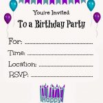 Free Online Printable Birthday Party Invitations | Lazine   Birthday Party Invitations Online Free Printable