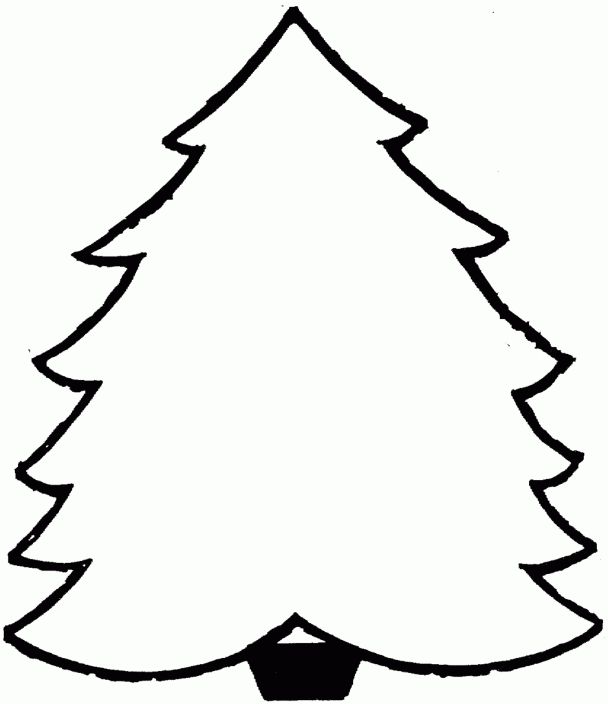 Free Outline Of A Christmas Tree, Download Free Clip Art, Free Clip - Free Printable Christmas Tree Template