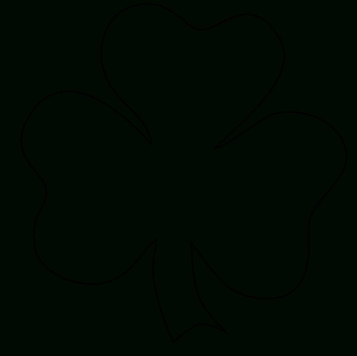 Free Outline Of A Shamrock, Download Free Clip Art, Free Clip Art On - Free Printable Shamrocks