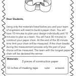 Free Paper Chain Stem Activity | Makerspace | Normas De Clase   Free Printable Stem Activities