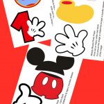 Free Photo Props Mickey Mouse Printable & Templates | Photo Booth   Free Printable Mickey Mouse Favor Tags