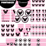 Free Pink Minnie Mouse Birthday Party Printables | Minnie ♥ Micky   Free Printable Mickey Mouse Decorations