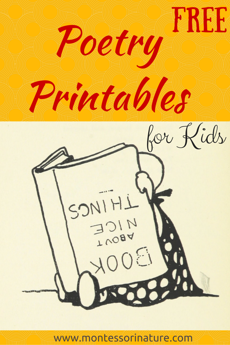 Free Poetry Printable Cards For Kids. - Montessori Nature - Free Printable Poetry Posters