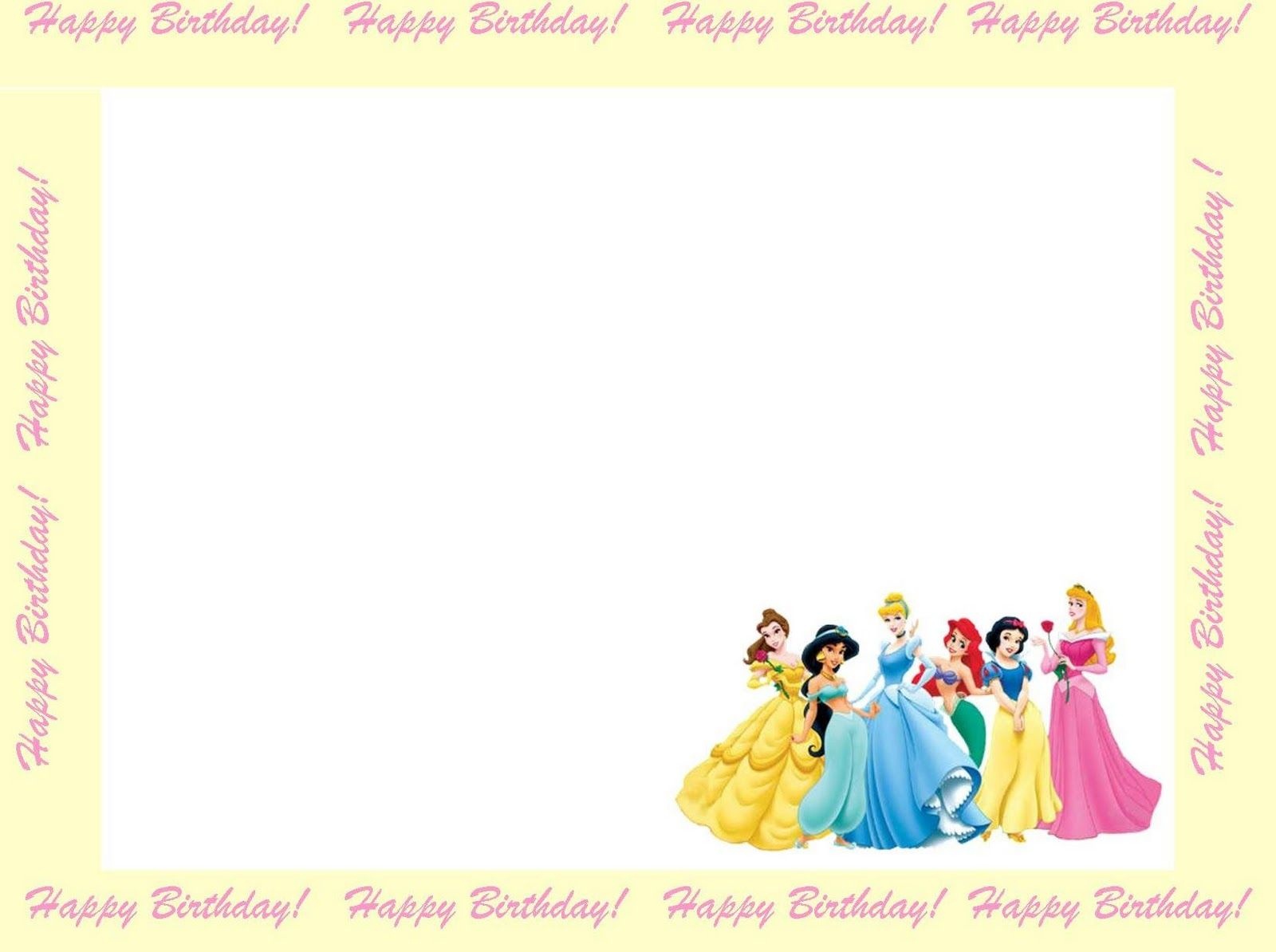Free Princess Invitations To Print | Free Printable Disney Princess - Disney Princess Free Printable Invitations