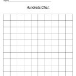 Free Printable 1 To 100 Chart Blank   Bing Images | Kindergarden   Free Printable Hundreds Grid