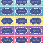Free Printable} Allergy Free Party Food Labels | Disability Diy And   Printable Nut Free Signs