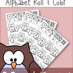 Free Printable Alphabet Activity: Alphabet Roll & Color   Roll A Monster Free Printable