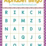 Free Printable! Alphabet Letters Bingo Game   Download Here!   Free Printable Bingo