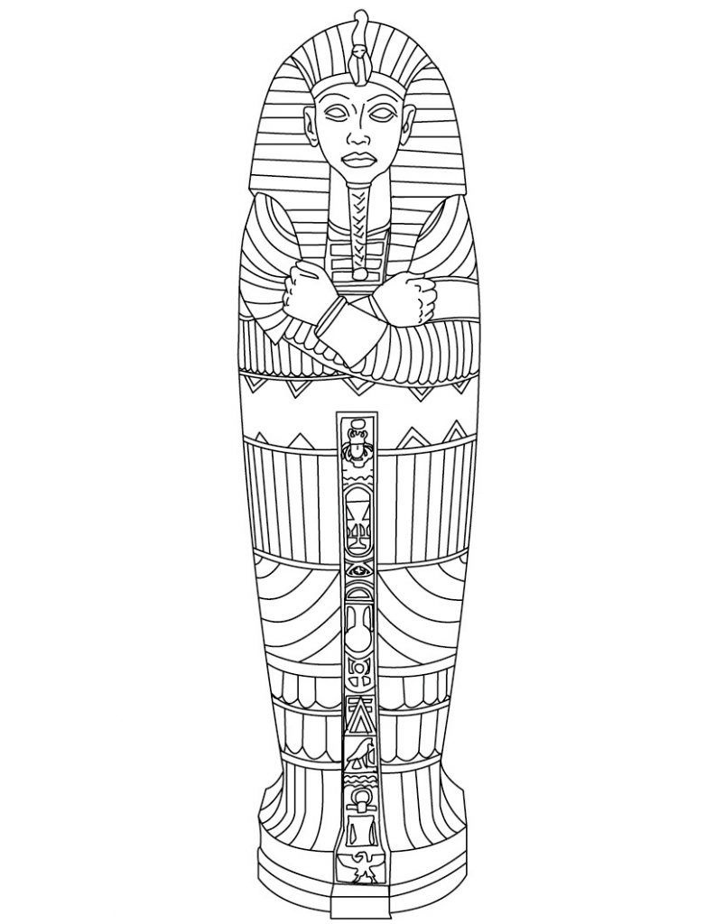 Free Printable Ancient Egypt Coloring Pages For Kids | Social - Free Printable Sarcophagus