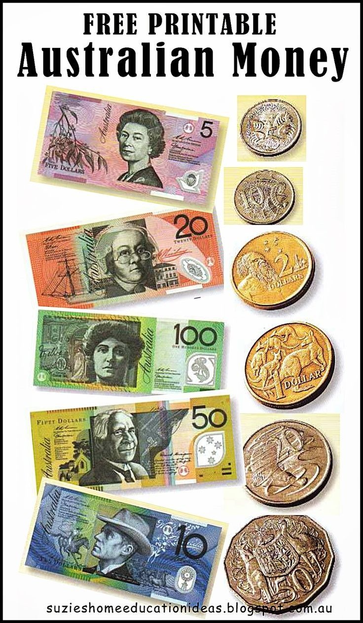 Free Printable Australian Money (Notes &amp;amp; Coins) - Would Be Great For - Free Printable Money