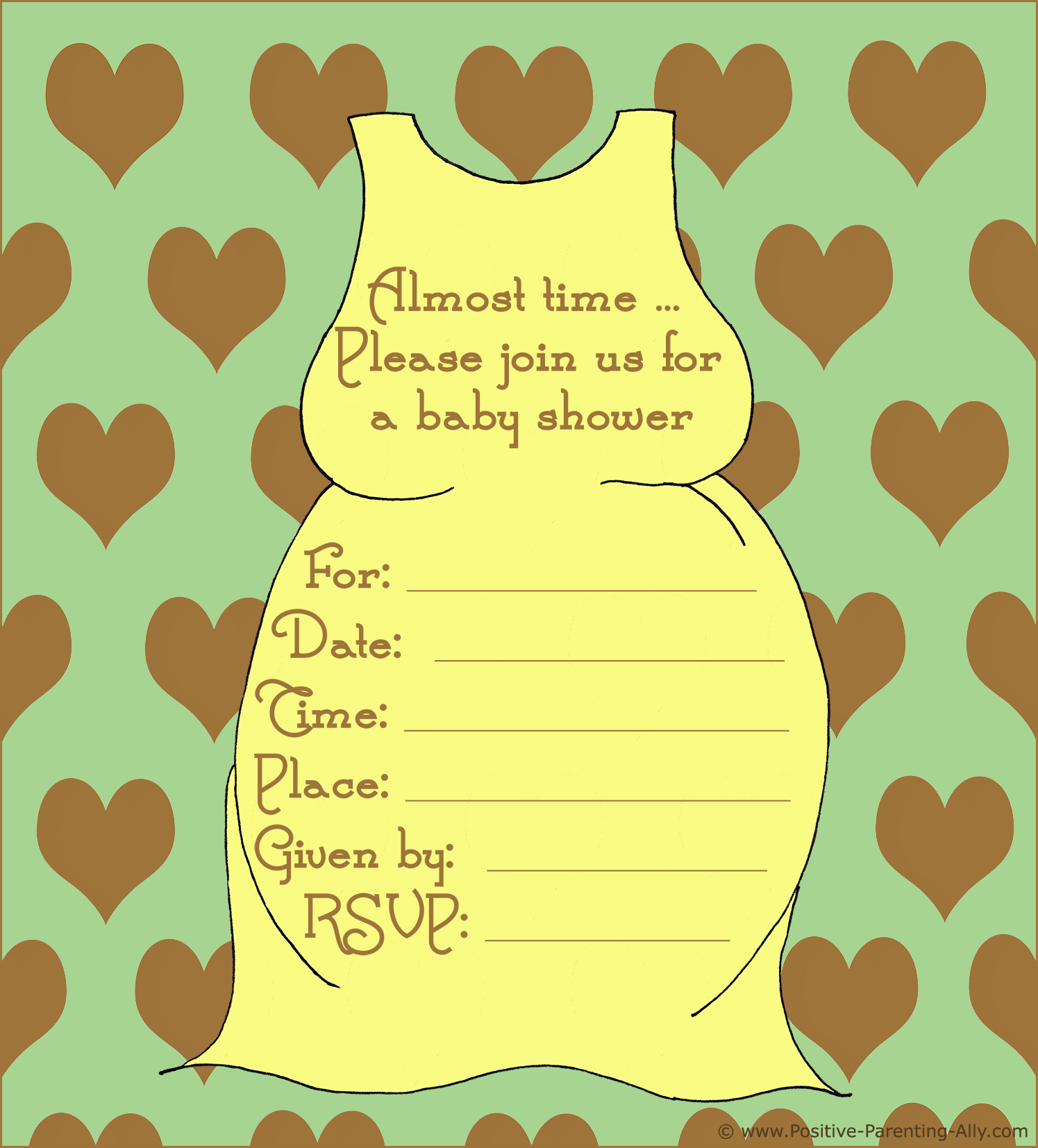 Free Printable Baby Shower Invitations In High Quality Resolution - Free Printable Blank Baby Shower Invitations