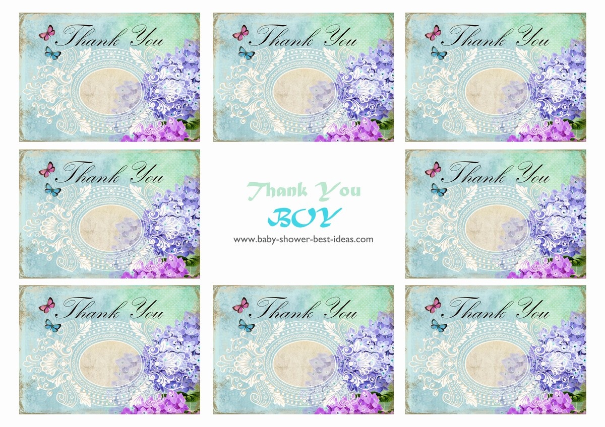 Free Printable Baby Shower Thank You Cards - Free Printable Baby Shower Thank You Cards