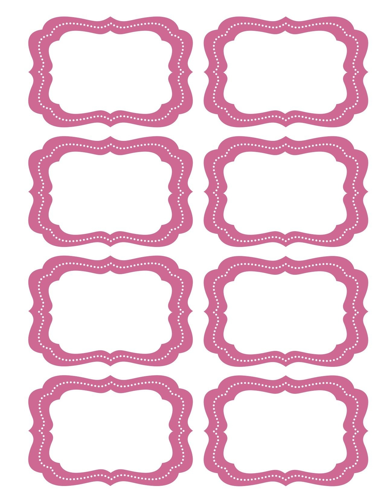 Customized Printable Decorative Tags Templates Free