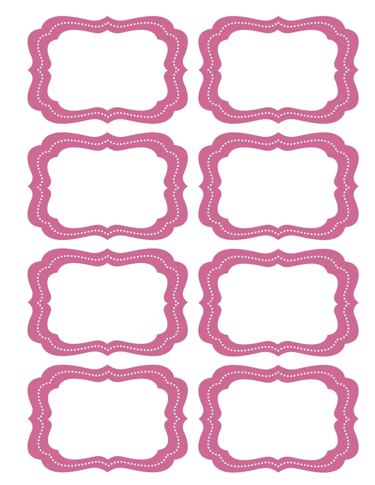 Free Printable Bag Label Templates | Candy Labels Blank Image - Free Printable Labels