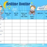 Free Printable Bedtime Routine Chart | Customize Online Then Print   Free Printable Bedtime Routine Chart