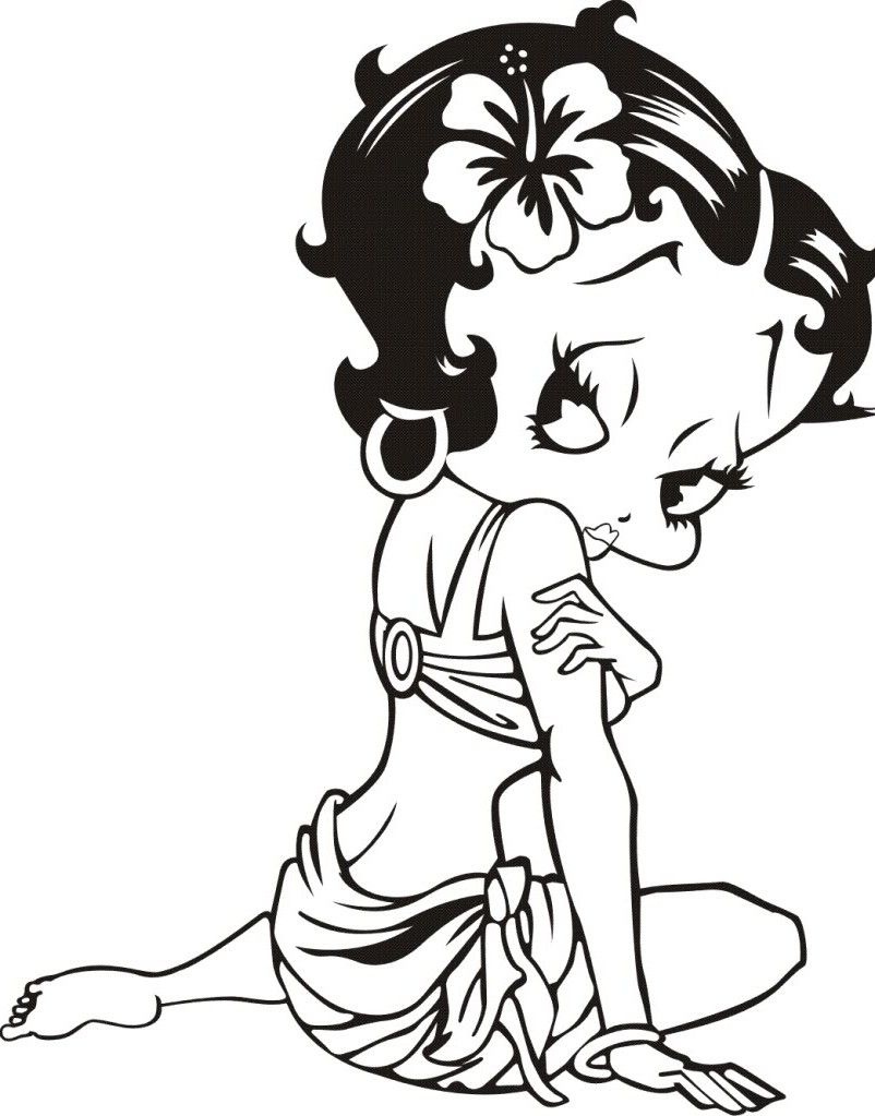 Free Printable Betty Boop Coloring Pages For Kids | Coloring Pages - Free Printable Betty Boop