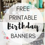 Free Printable Birthday Banners   The Girl Creative   Free Printable Birthday Banner