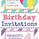 Free Printable Birthday Invitation Templates   Free Printable Birthday Invitations