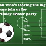 Free Printable Birthday Party Invitations For Kids: High Resolution   Free Printable Soccer Birthday Invitations