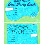 Free Printable Birthday Pool Party Invitations — Birthday Invitation   Free Printable Pool Party Invitation Cards