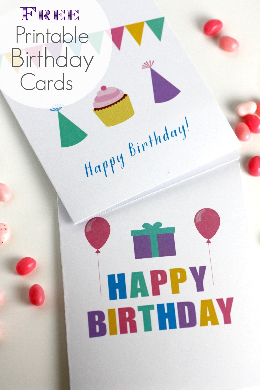 Free Printable Blank Birthday Cards | Catch My Party - Free Printable Bday Cards