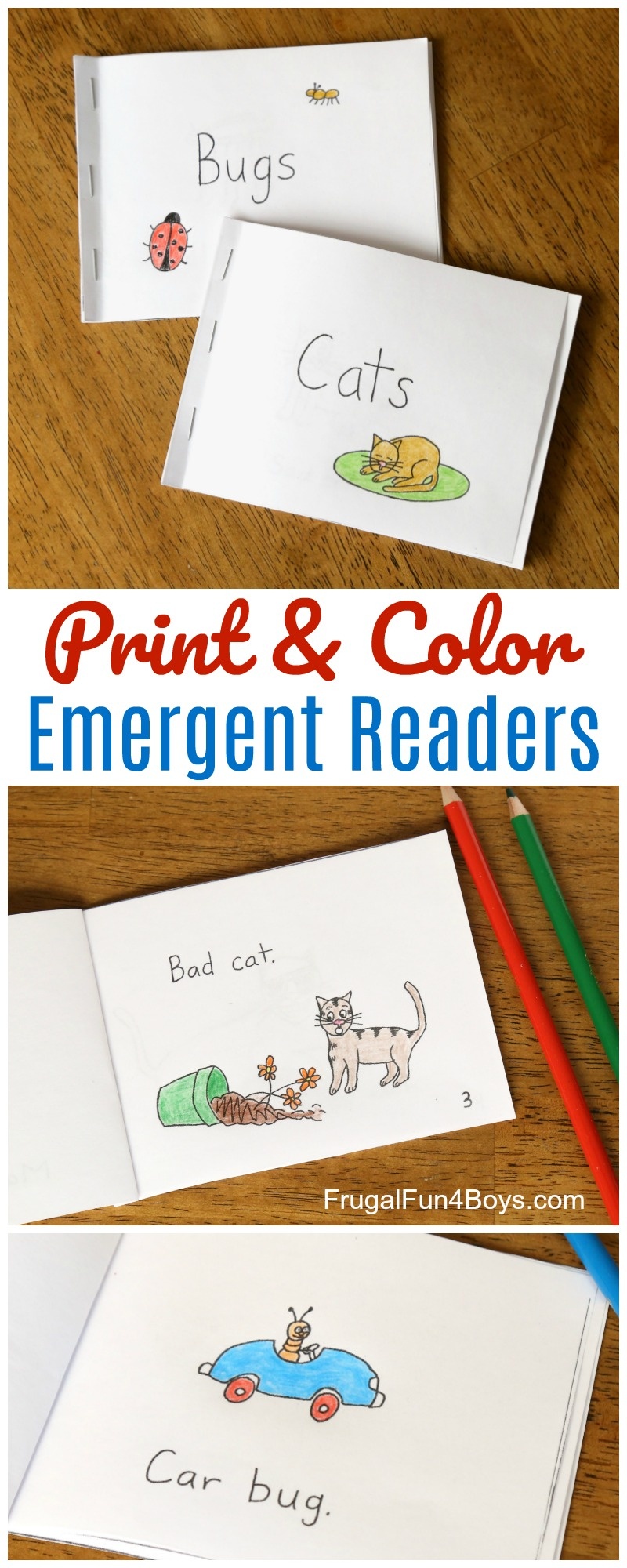 Free Printable Books For Beginning Readers - Level 1 (Easy) - Frugal - Free Printable Kindergarten Level Books