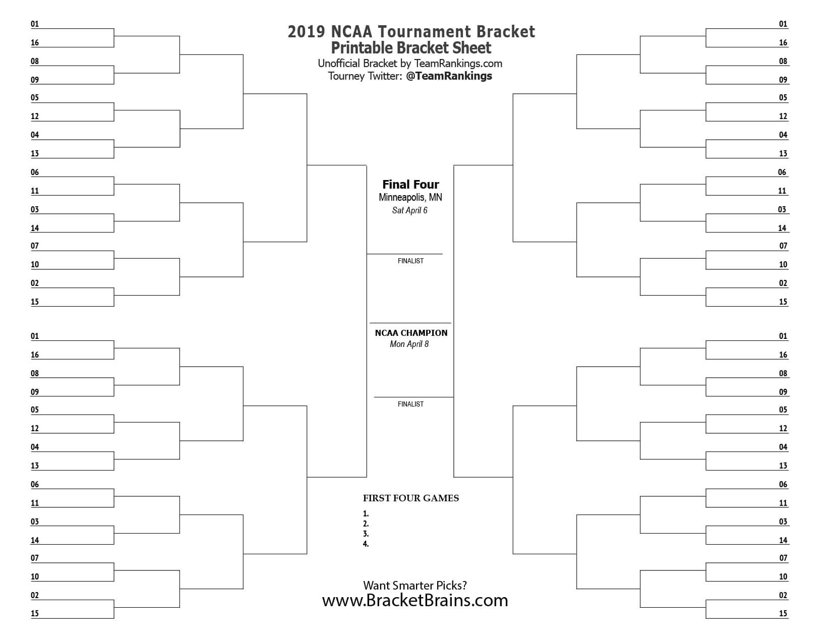 Free Printable Brackets