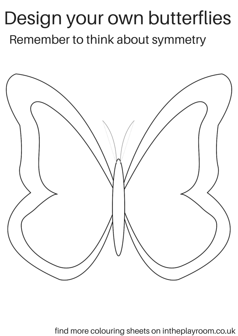 Free Printable Butterfly Colouring Pages | Decor/lighting - Free Printable Butterfly Cutouts
