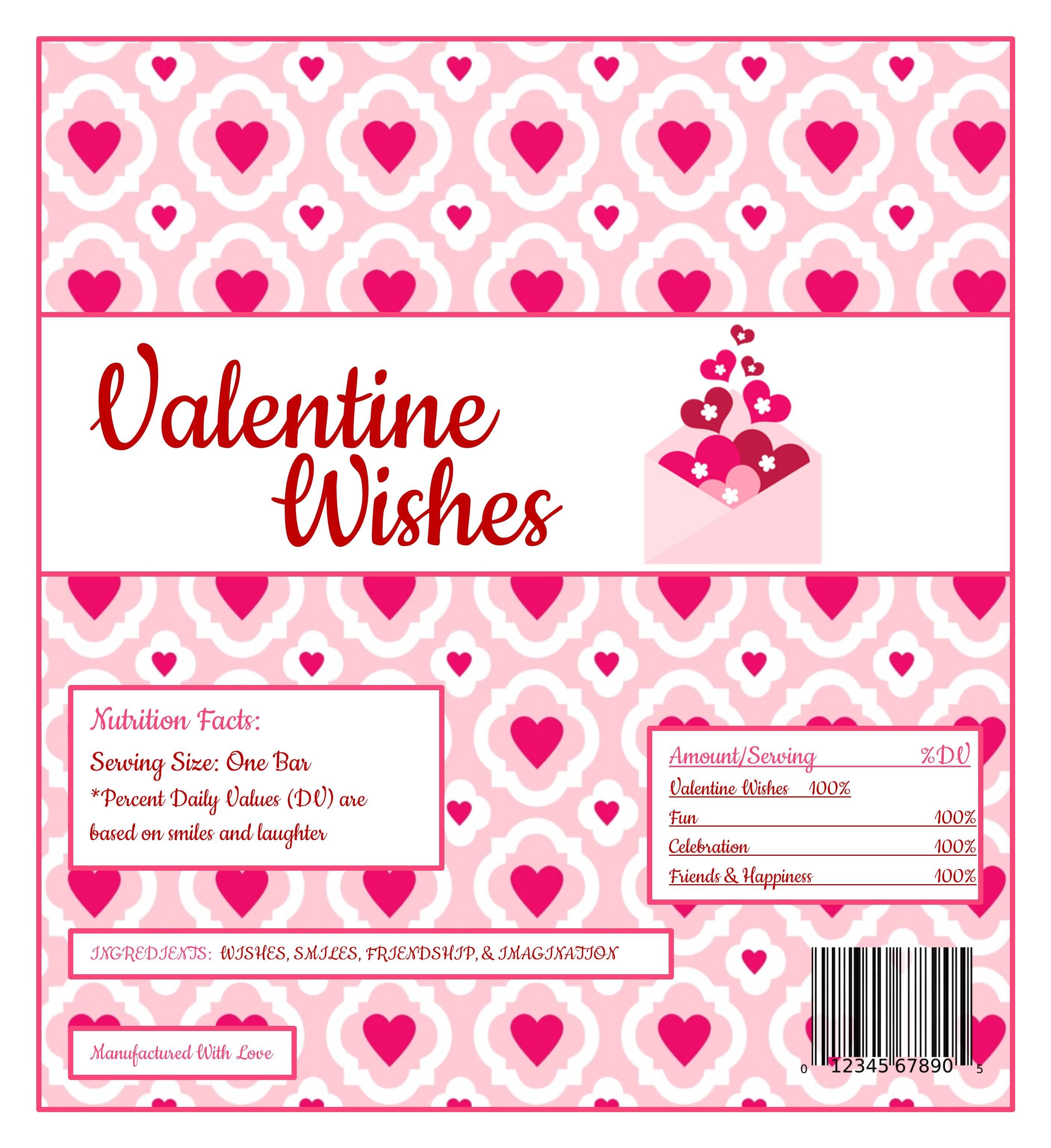 free templates for candy bar wrappers