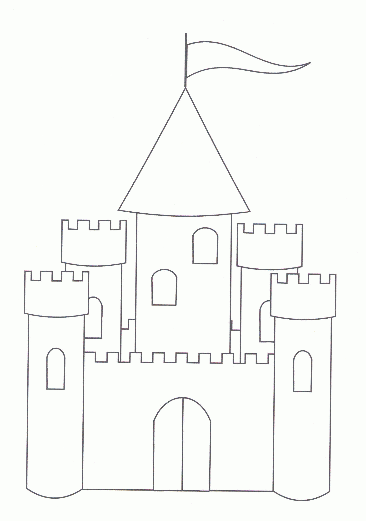Printable Castle Template