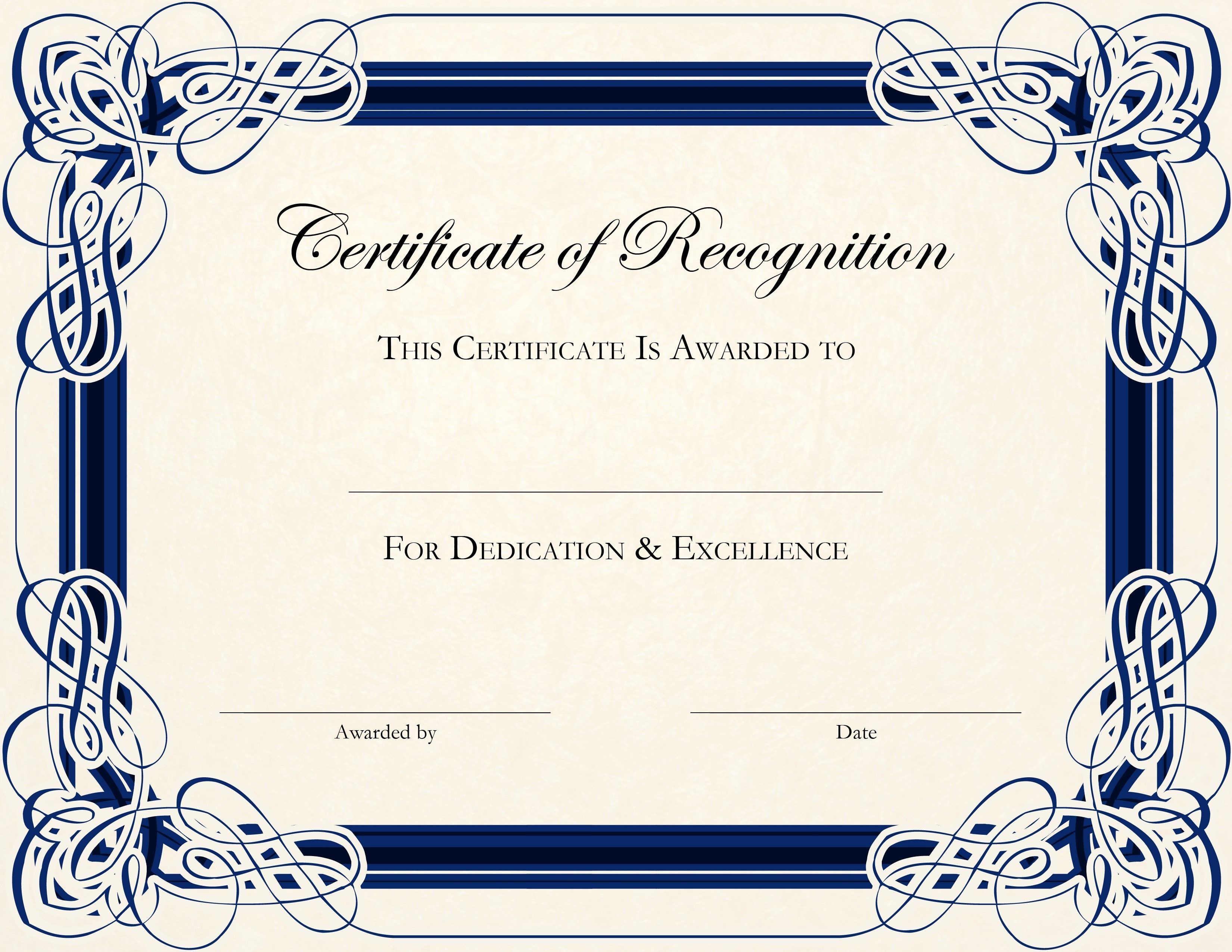 Free Printable Certificate Templates For Teachers | Besttemplate123 - Free Customizable Printable Certificates Of Achievement