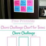 Free Printable Chore Chart For Teens | Best Of Life. Family. Joy   Free Printable Teenage Chore Chart
