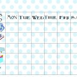 Free Printable Chore Chart   Free Printable Chore List