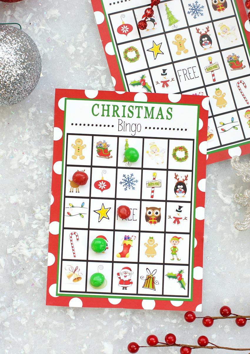 Free Printable Christmas Bingo Game – Fun-Squared - Free Printable Christmas Board Games