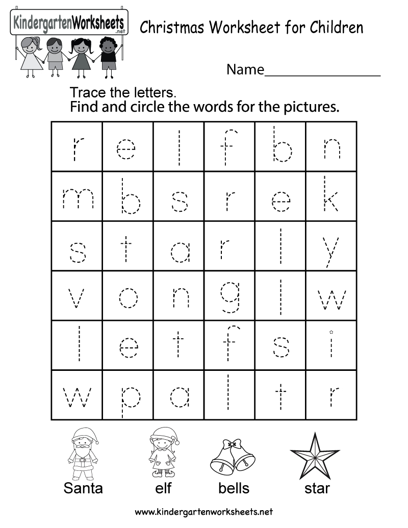 Free Printable Christmas Worksheet For Children In Kindergarten - Free Printable Christmas Worksheets For Kids