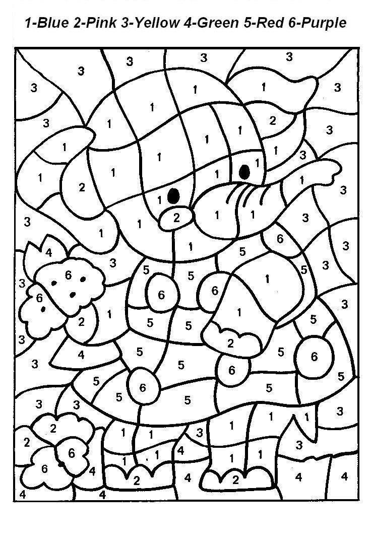Free Printable Colornumber Coloring Pages | Colornumber - Free Printable Paint By Number Coloring Pages