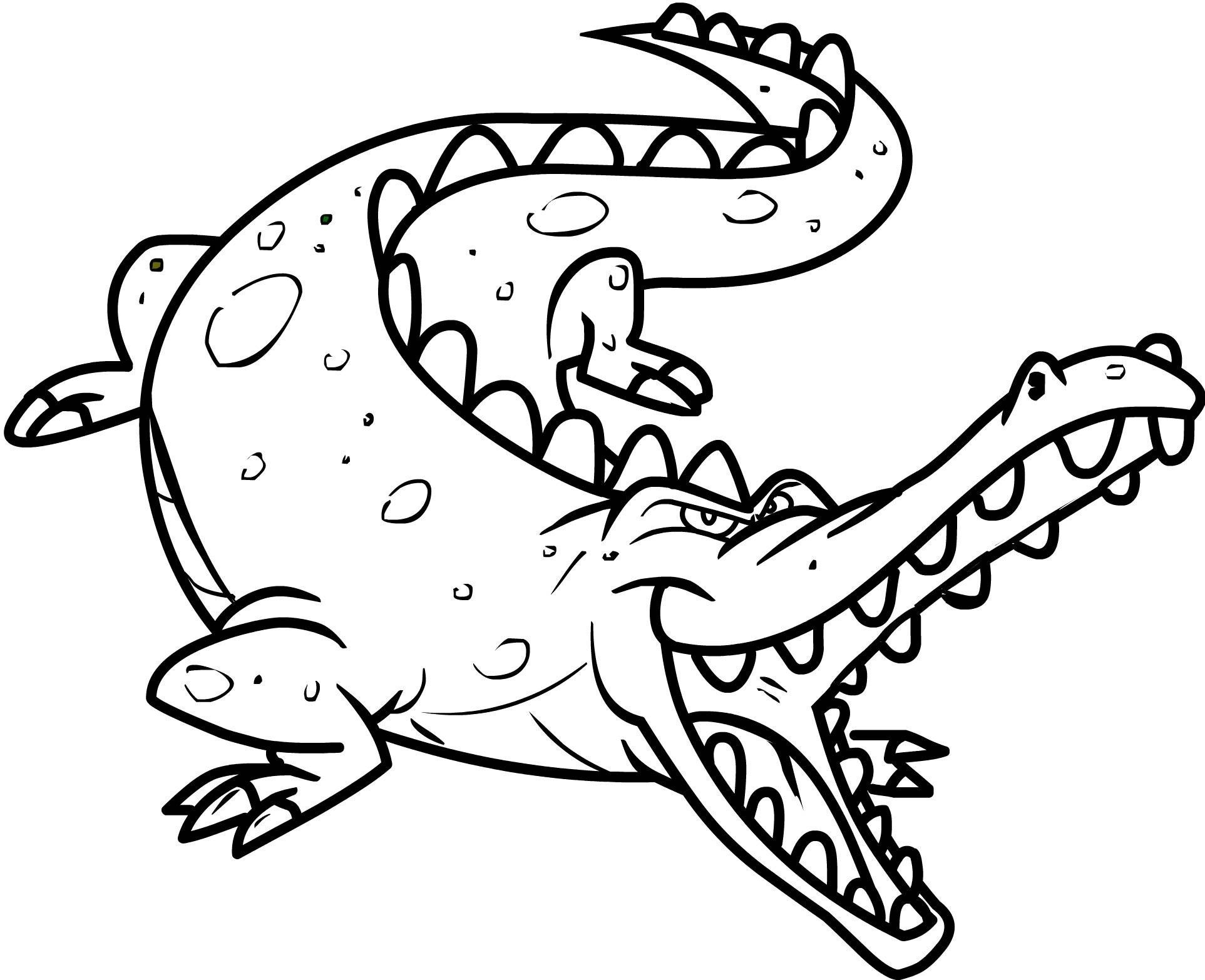 Free Printable Crocodile Coloring Pages For Kids | Pirate Theme - Free Printable Pictures Of Crocodiles